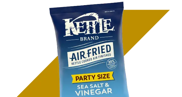 Kettle Brand Air Fried Party Size Sea Salt & Vinegar Chips