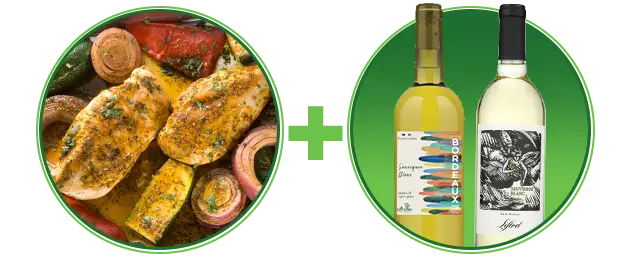 citrus herb chicken and Sauvignon Blanc wines