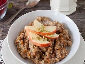 oatmeal with apricots