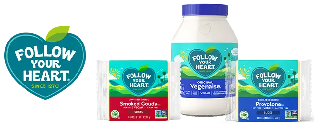Follow Your Heart logo next to product variety