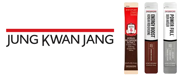 Jung Kwan Sang logo next to product variety